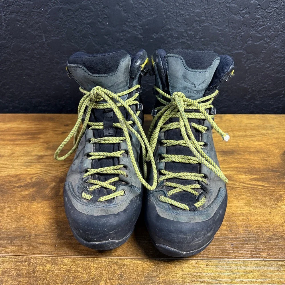 Salewa MS Rapace GTX 613320960 Night Black Kamille Suede Hiking Boots Mens 7